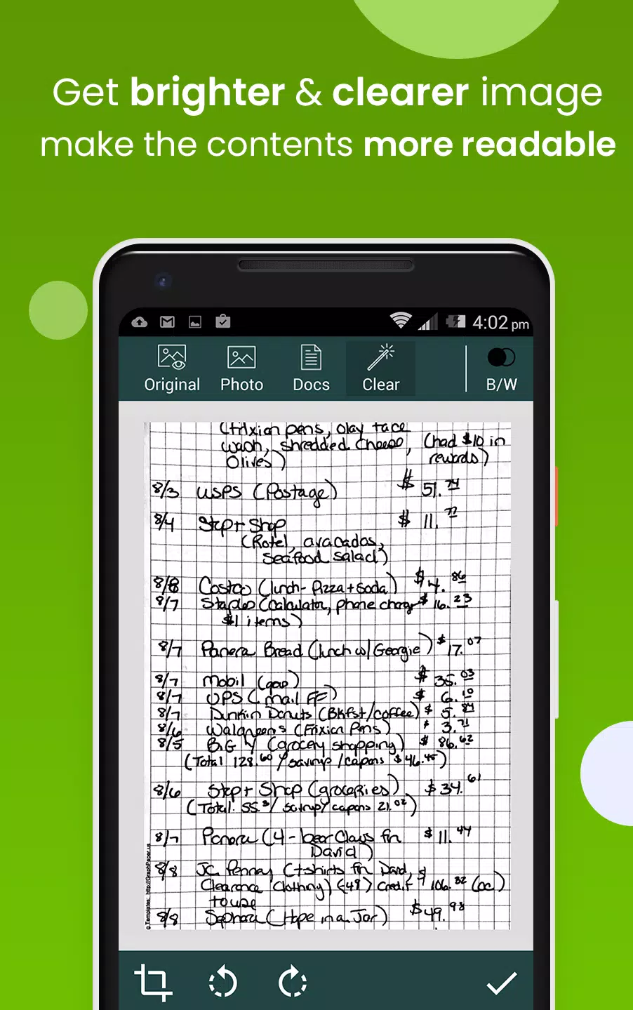 Clear Scan - PDF Scanner App ဖန်သားပြင်ဓာတ်ပုံ 2