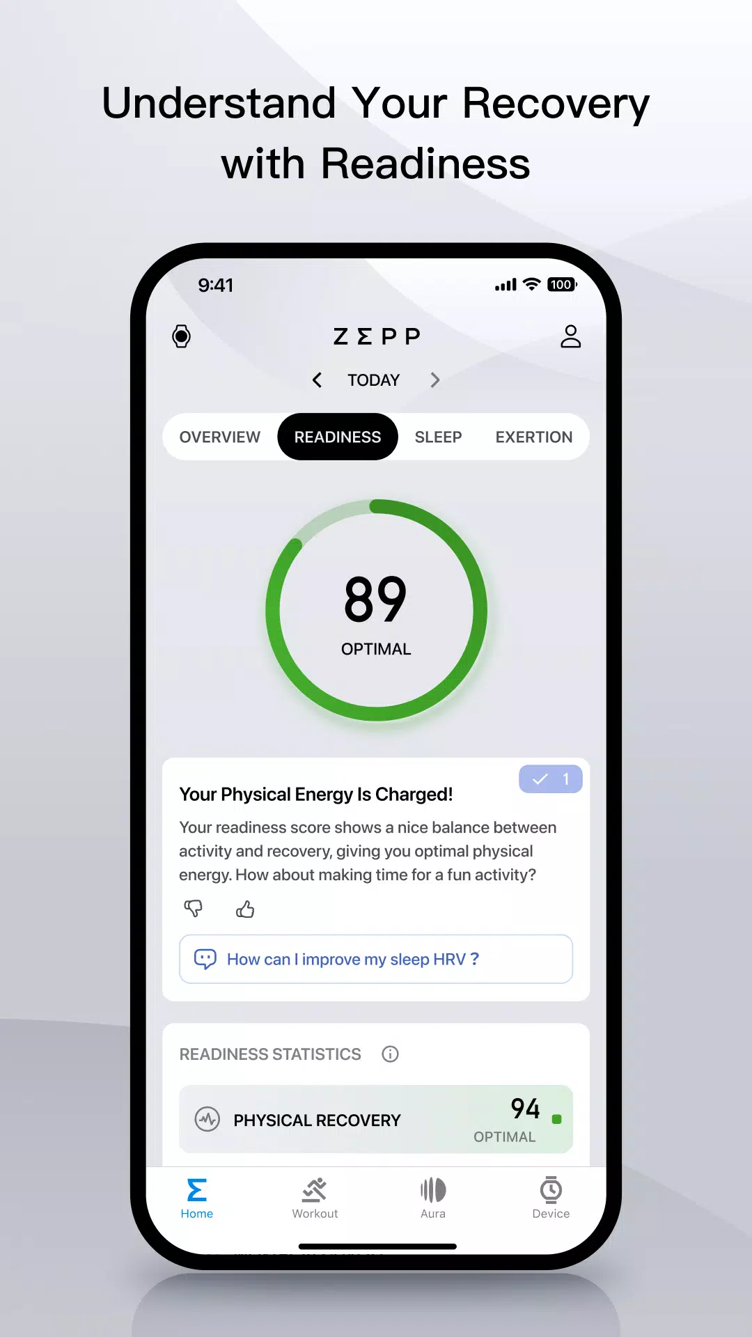 Schermata Zepp（formerly Amazfit） 1