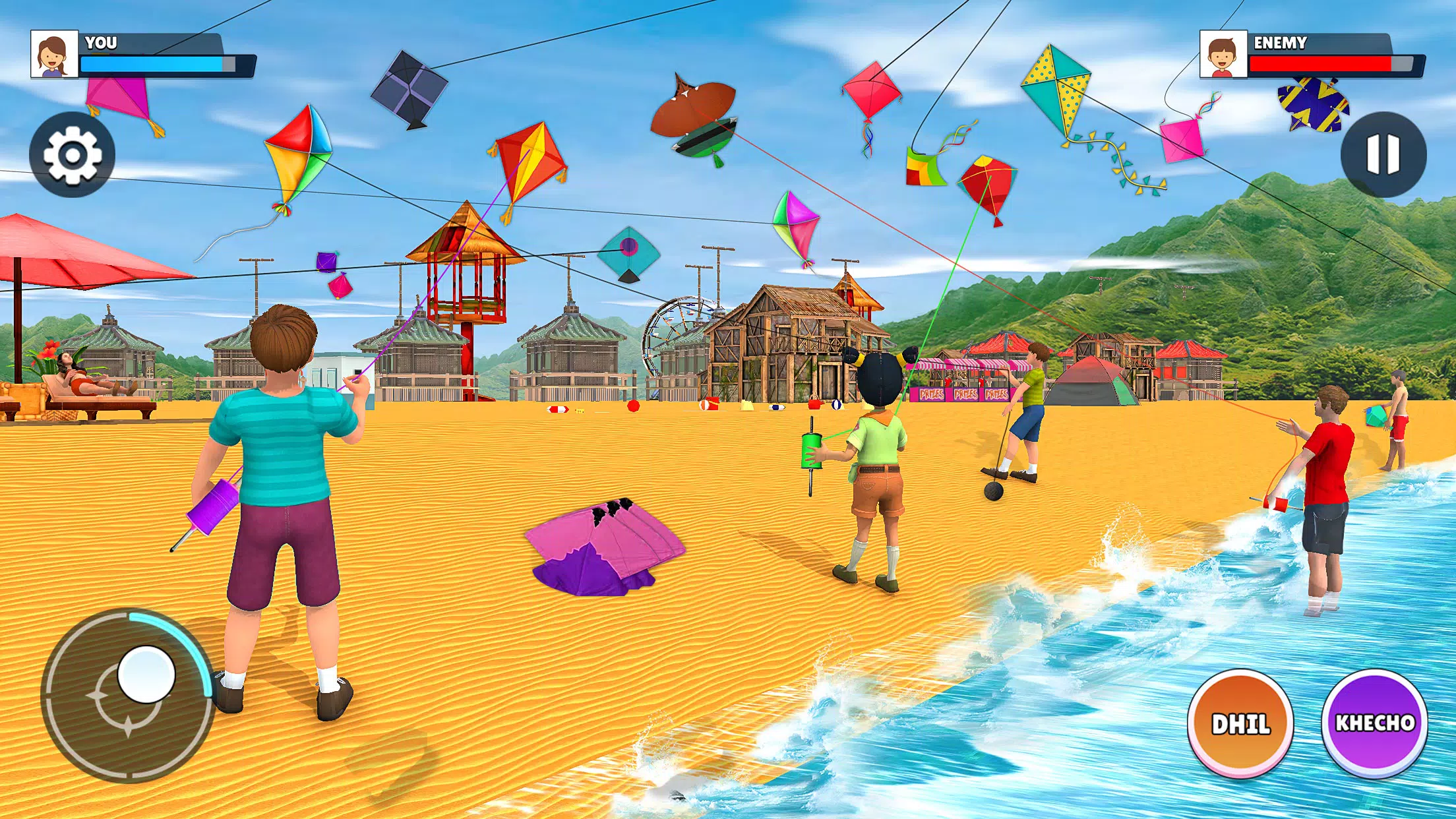 Kite Flying 3D - Pipa Combate Tangkapan skrin 3