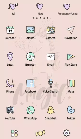 Unicorn Magic Theme Ảnh chụp màn hình 2