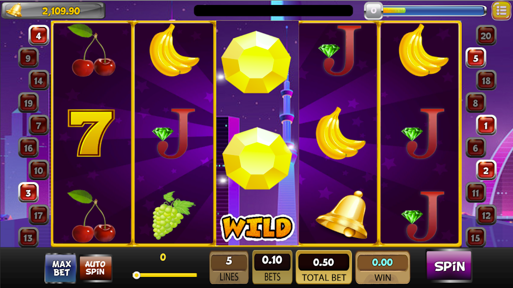 SlotMan - Free Classic Vegas Slot Machine 777 Screenshot 1