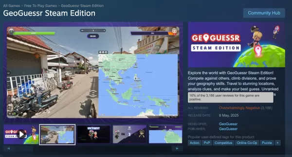 Geoguessr reaguje na informacje zwrotne w związku z gwałtownymi ocenami parowymi