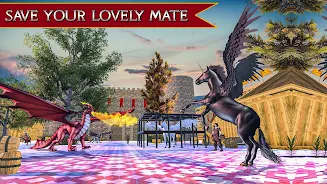 Flying Unicorn Horse Game ภาพหน้าจอ 2