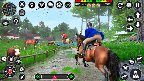 Horse Racing Games Horse Rider ภาพหน้าจอ 0