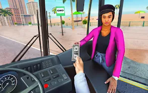 Bus Driving Sim- 3D Bus Games Tangkapan skrin 0