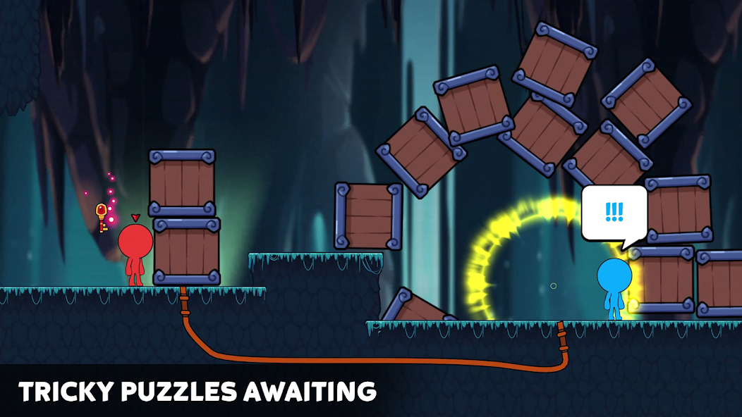 Stick World: Red Blue Journey Mod Ekran Görüntüsü 1