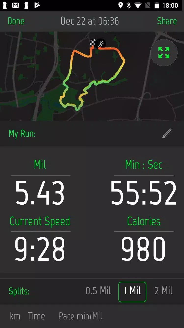 Running Distance Tracker + Screenshot 2