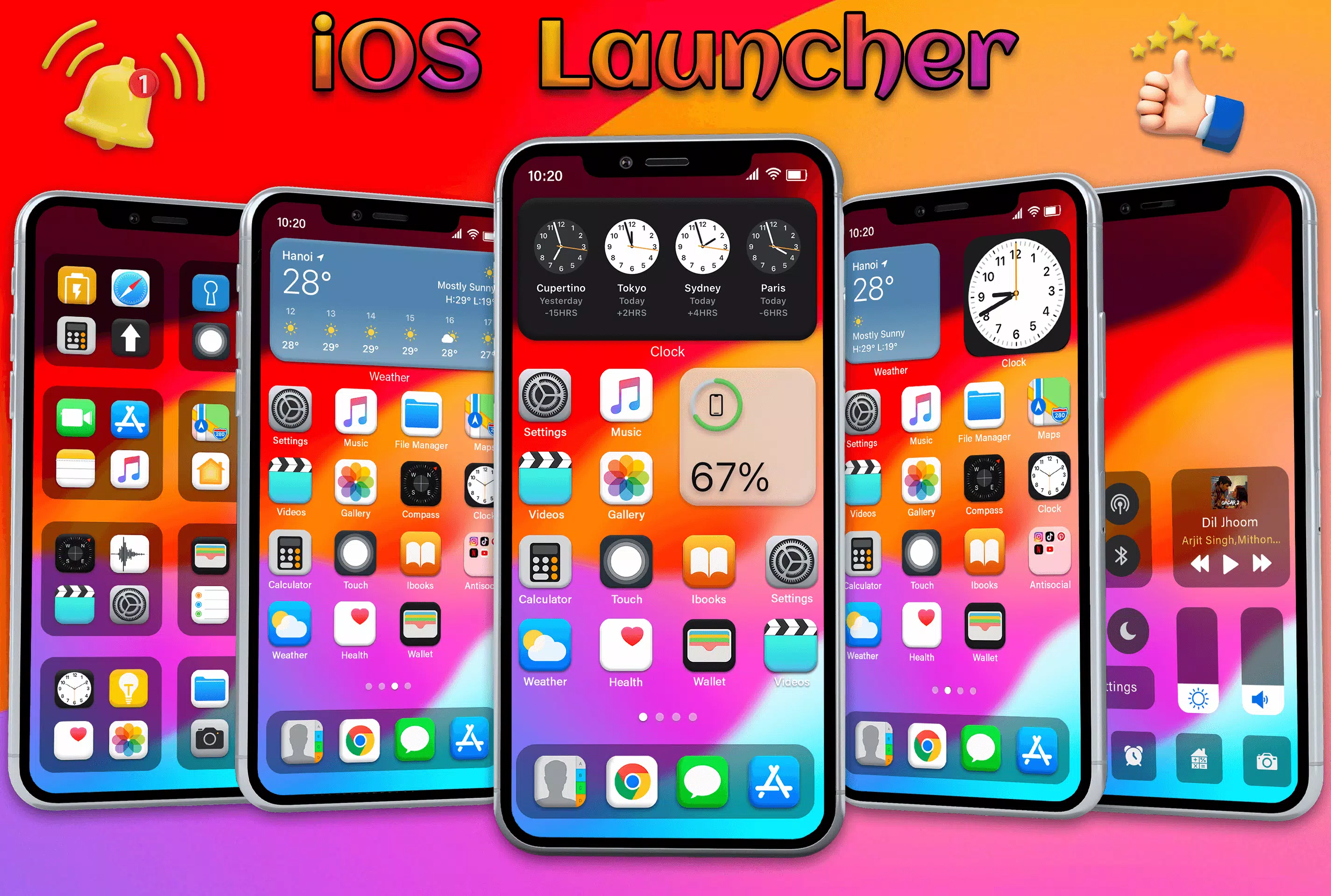 IOS Launcher - iOS 17 Pro Tangkapan skrin 0