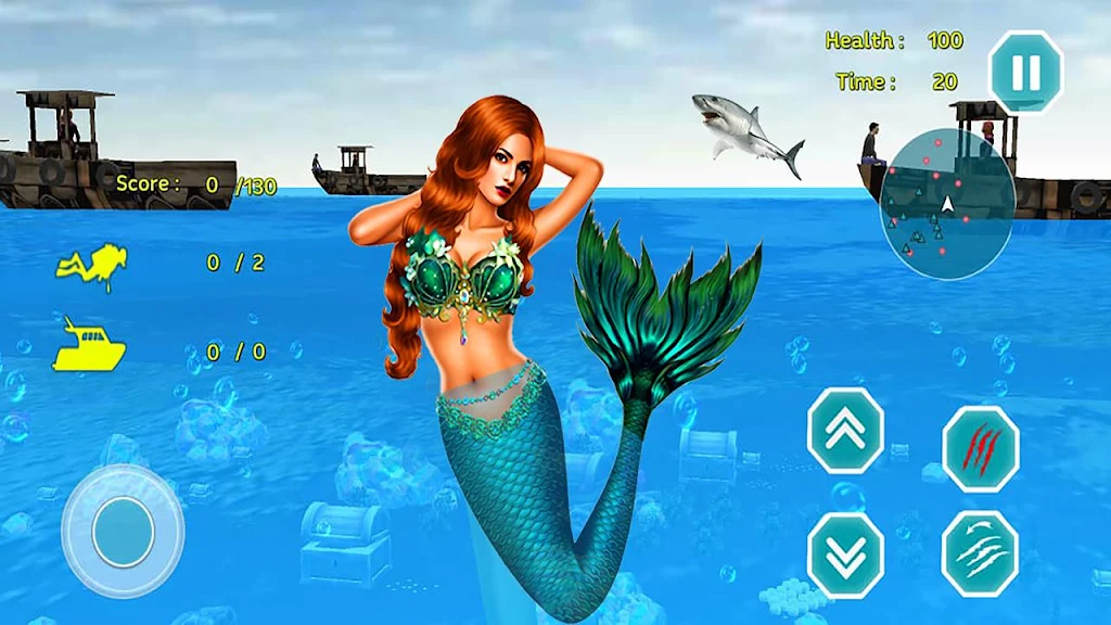 Mermaid Princess simulator 3D Schermafbeelding 0