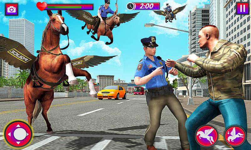 Flying Horse Police Chase Sim Screenshot 1