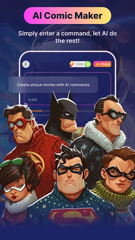 Comickey - AI Comic Maker Capture d'écran 0