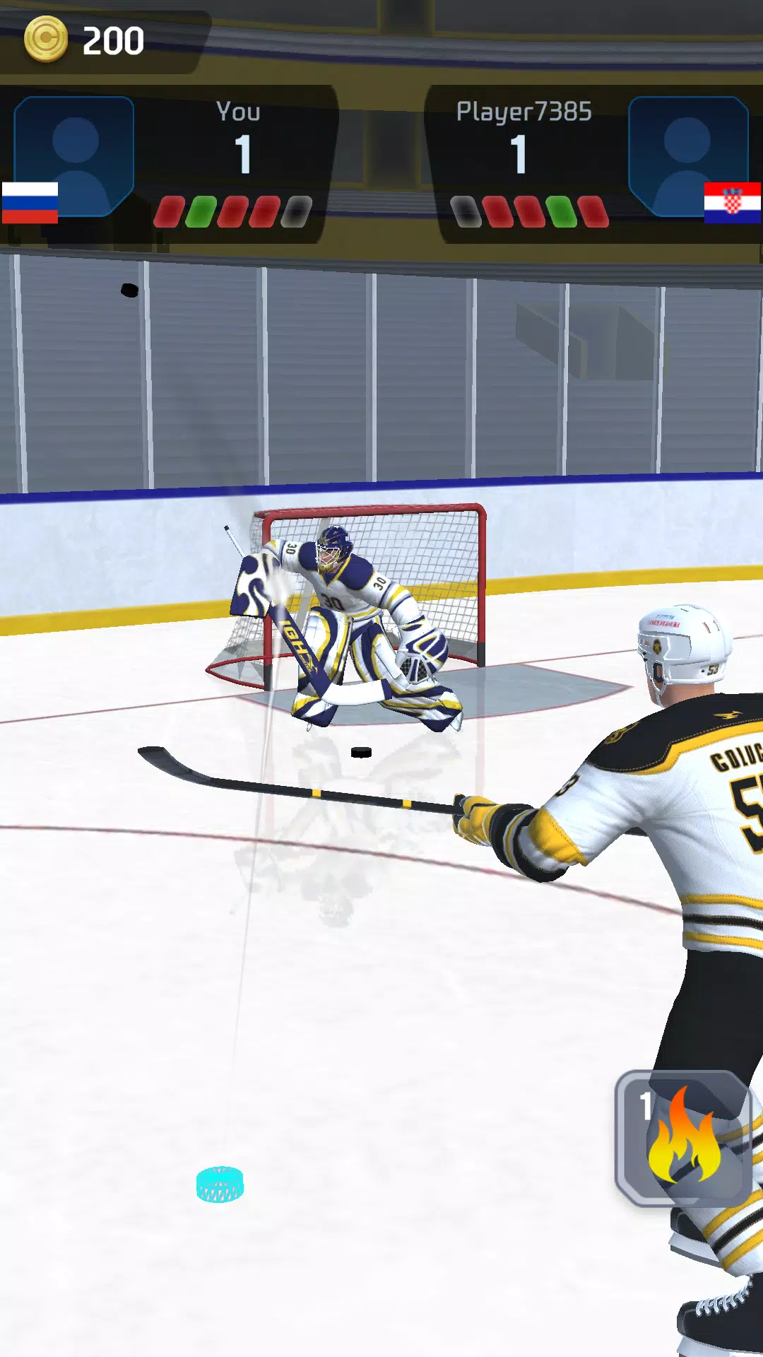 Hockey Game Stars 3D Tangkapan skrin 2