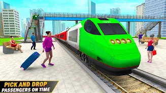 City Train Driving Train Games Captura de pantalla 1