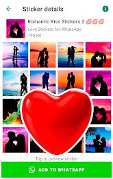 Romantic Stickers for WhatsApp ဖန်သားပြင်ဓာတ်ပုံ 2