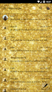 SMS Messages GlitterGold Glass Tangkapan skrin 2