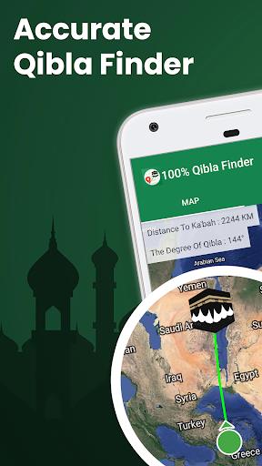 100% Qibla Finder Captura de pantalla 2