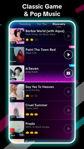 Piano Rainbow Tiles Music Game スクリーンショット 1