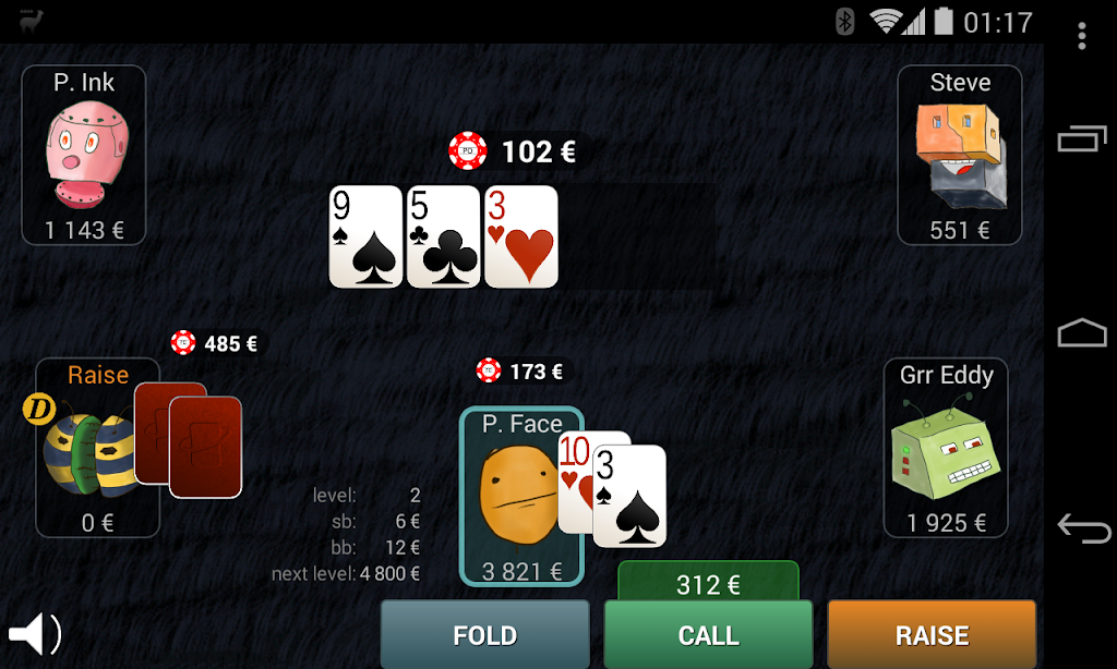 Bots Don't Bluff Offline Poker স্ক্রিনশট 0