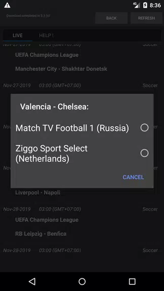 Sport Schedule Tangkapan skrin 3