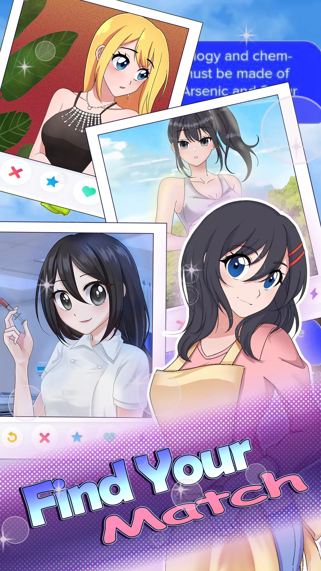 HaremKing - Waifu Dating Sim Ảnh chụp màn hình 3