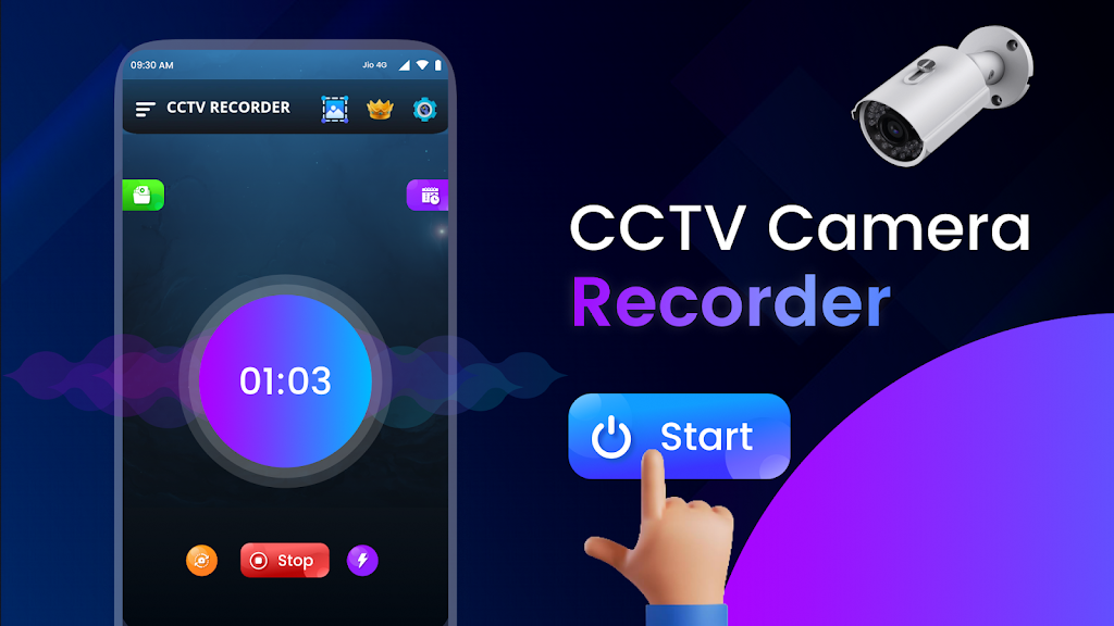 CCTV Camera Video Recorder App Скриншот 0