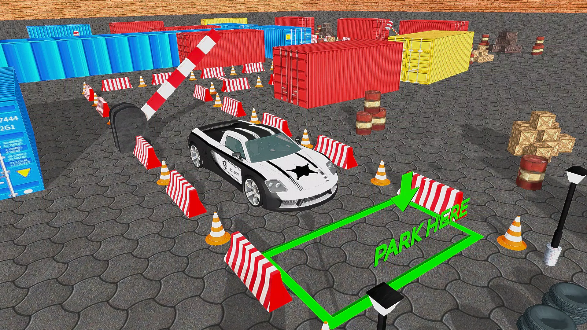 Police Car Parking Car Game 3D Ảnh chụp màn hình 0