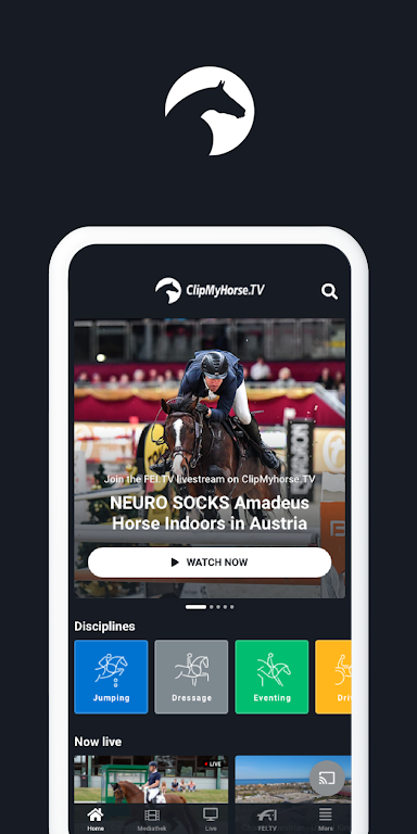 ClipMyHorse.TV & FEI.TV Schermafbeelding 0