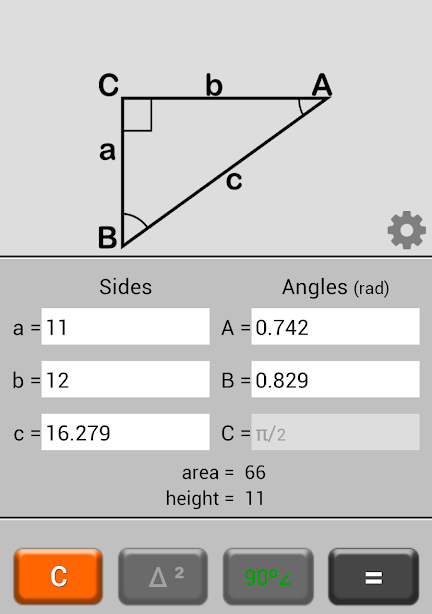 Triangle Calculator Screenshot 1