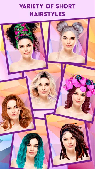 Woman Hairstyle Photo Editor Скриншот 1