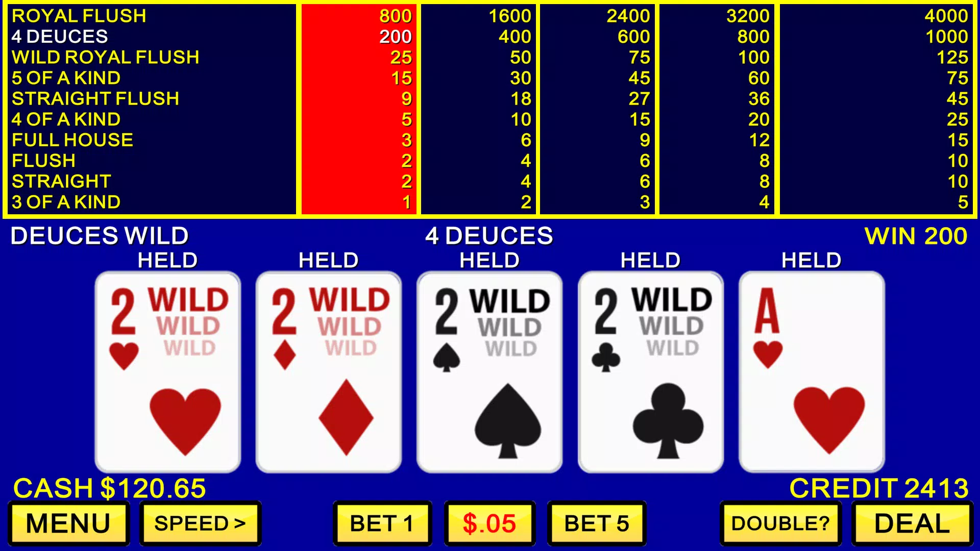 Video Poker Casino Schermafbeelding 1