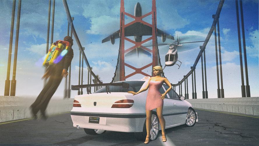 Taxi Driving Games Captura de tela 1