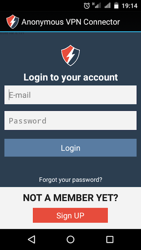 Anonymous VPN Connector Zrzut ekranu 0