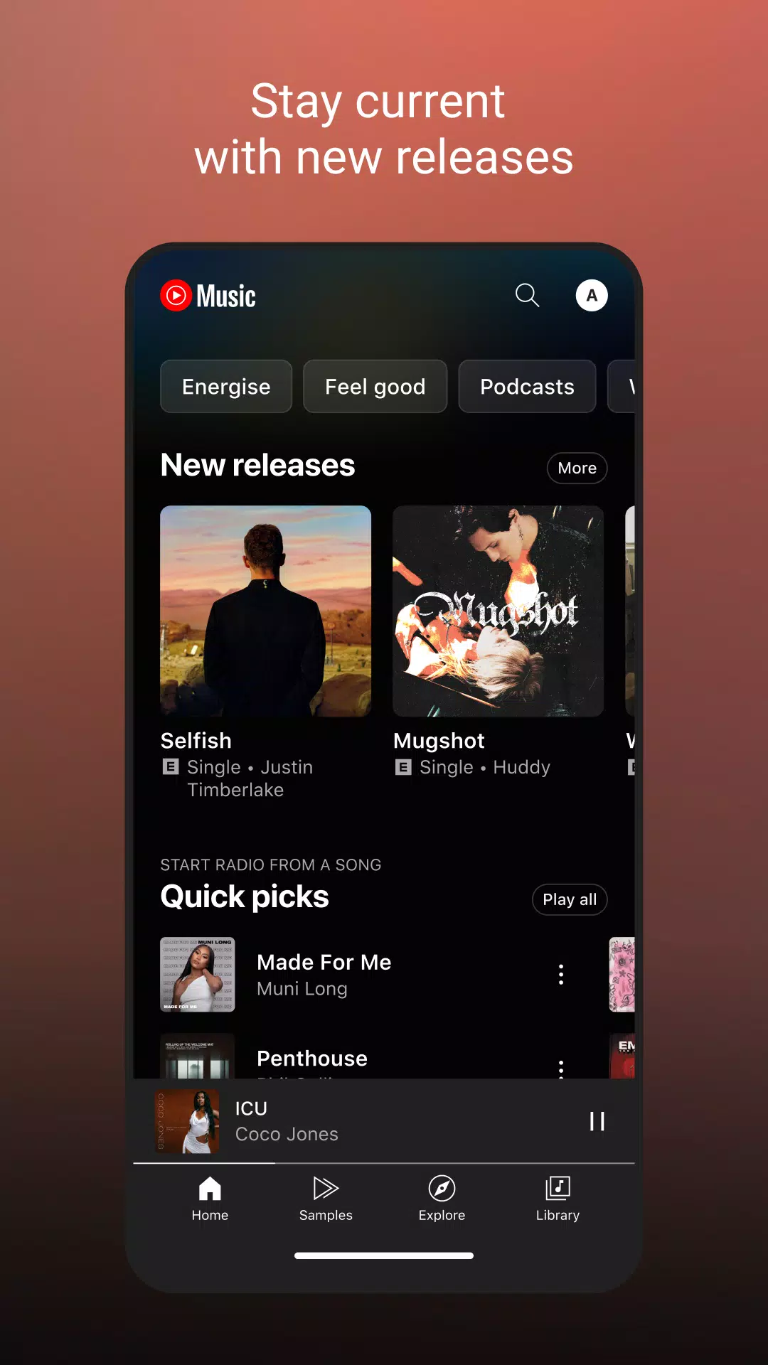 YouTube Music Tangkapan skrin 1