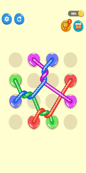 Tangled Line 3D: Knot Twisted ဖန်သားပြင်ဓာတ်ပုံ 0