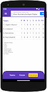 Fixture & Points Table Maker Скриншот 2