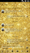 SMS Messages GlitterGold Glass Скриншот 1