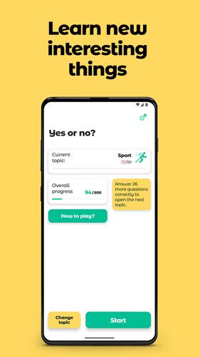 Yes or No? Trivia with facts. Screenshot 1