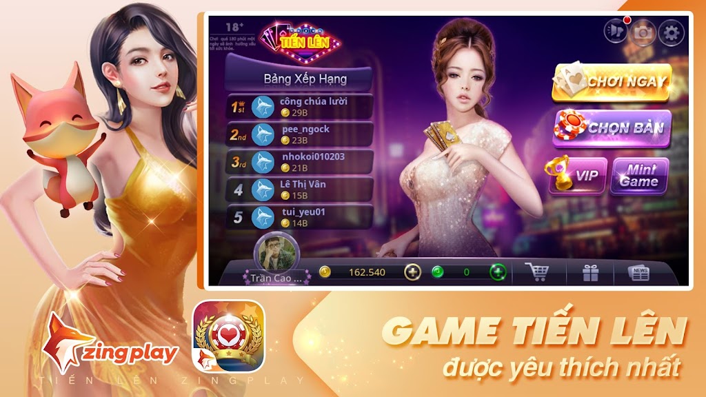 Tiến lên Miền Nam - Tiến Lên - ZingPlay ဖန်သားပြင်ဓာတ်ပုံ 0