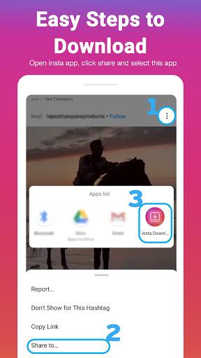 Video Downloader For Insta - IG Stories, Reels Ảnh chụp màn hình 1