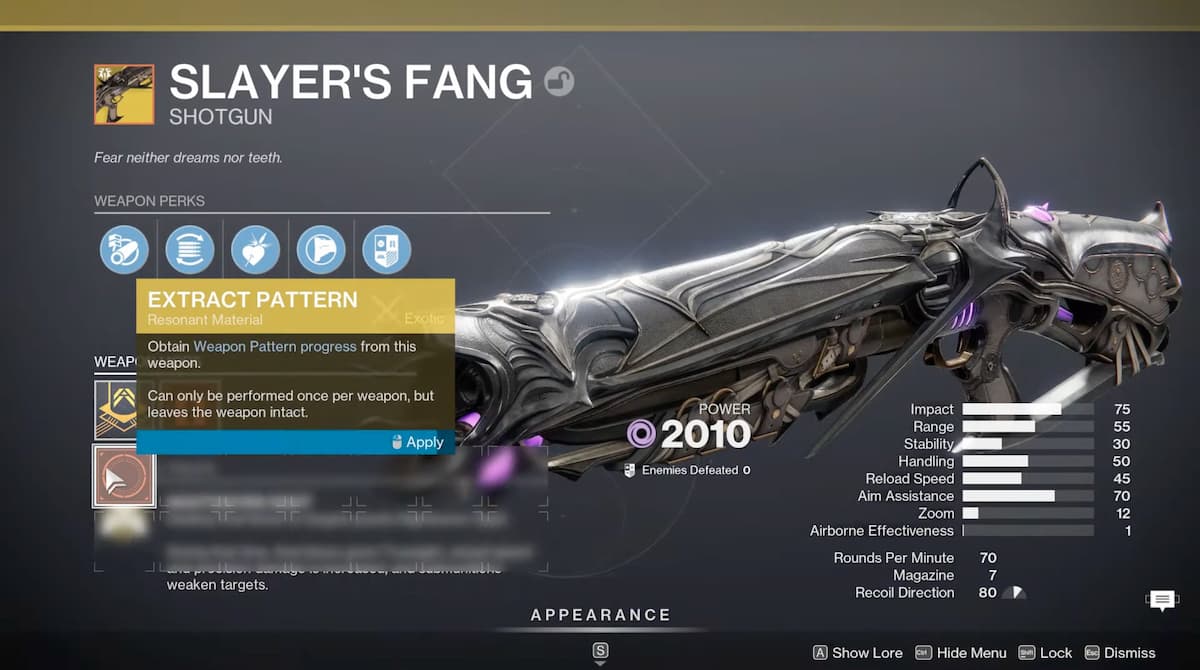 วิธีรับ Fang Shotgun ของ Slayer ใน Destiny 2