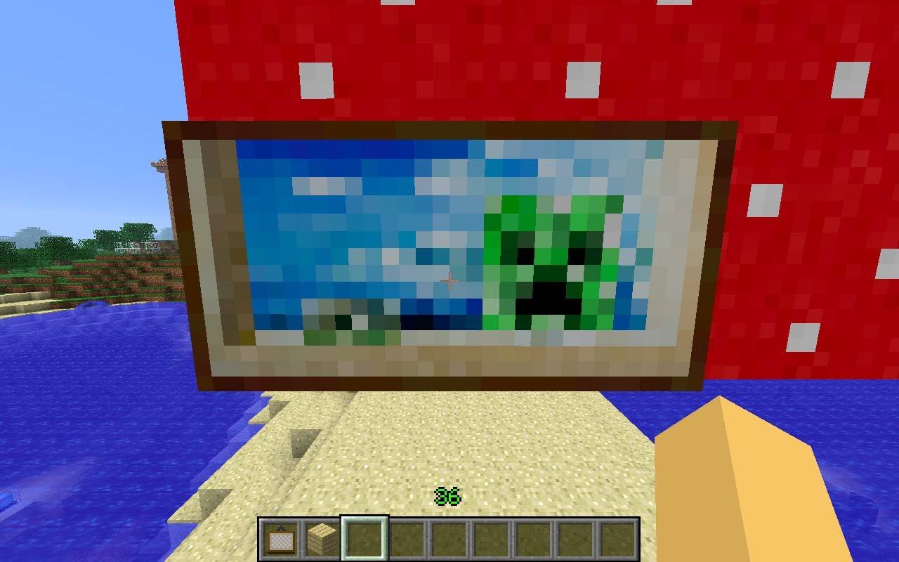 Aangepaste schilderijen in Minecraft