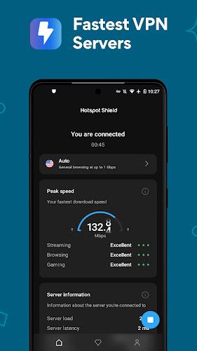 Hotspot Shield VPN: Fast Proxy स्क्रीनशॉट 1