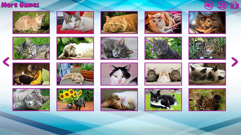 Big puzzles with cats ဖန်သားပြင်ဓာတ်ပုံ 1