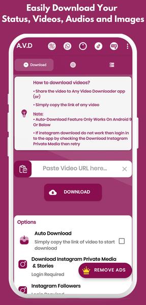 Any Video Downloader Ảnh chụp màn hình 0