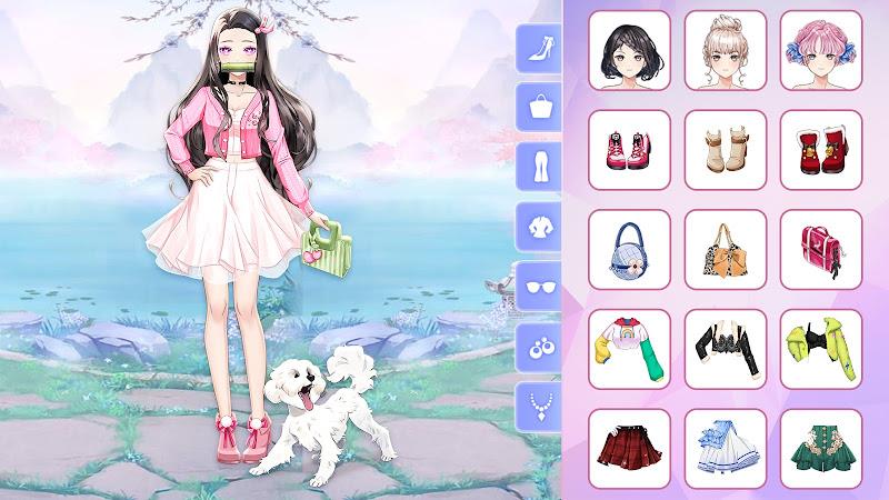 Anime Fashion Princess Dressup ภาพหน้าจอ 1