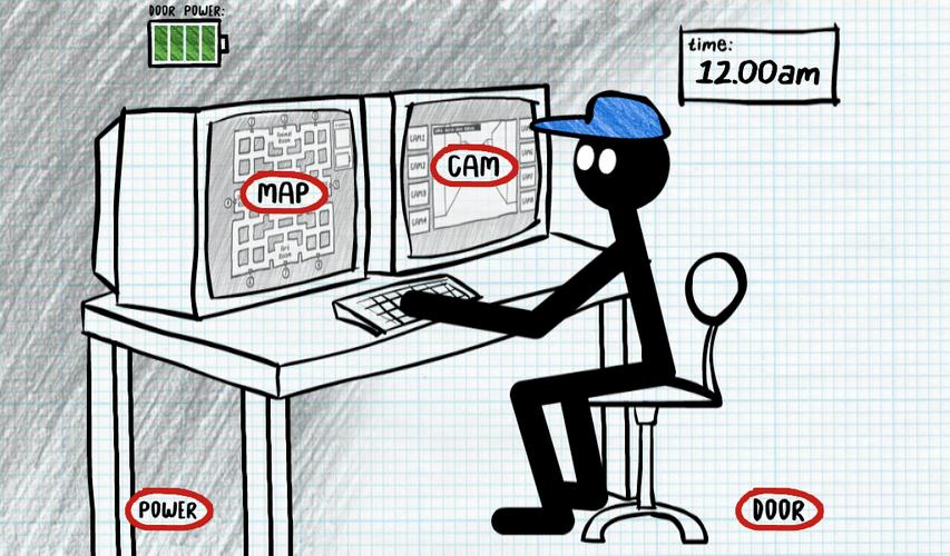 Stickman Five Nights Survival Capture d'écran 0