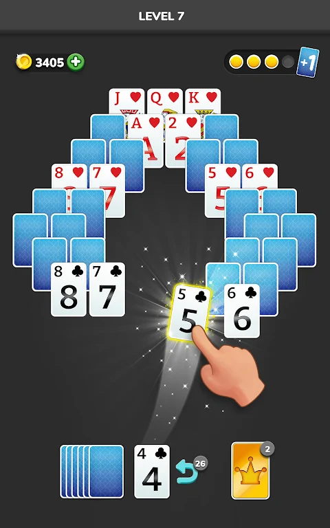 Solitaire 3D - Tripeaks Puzzle स्क्रीनशॉट 0