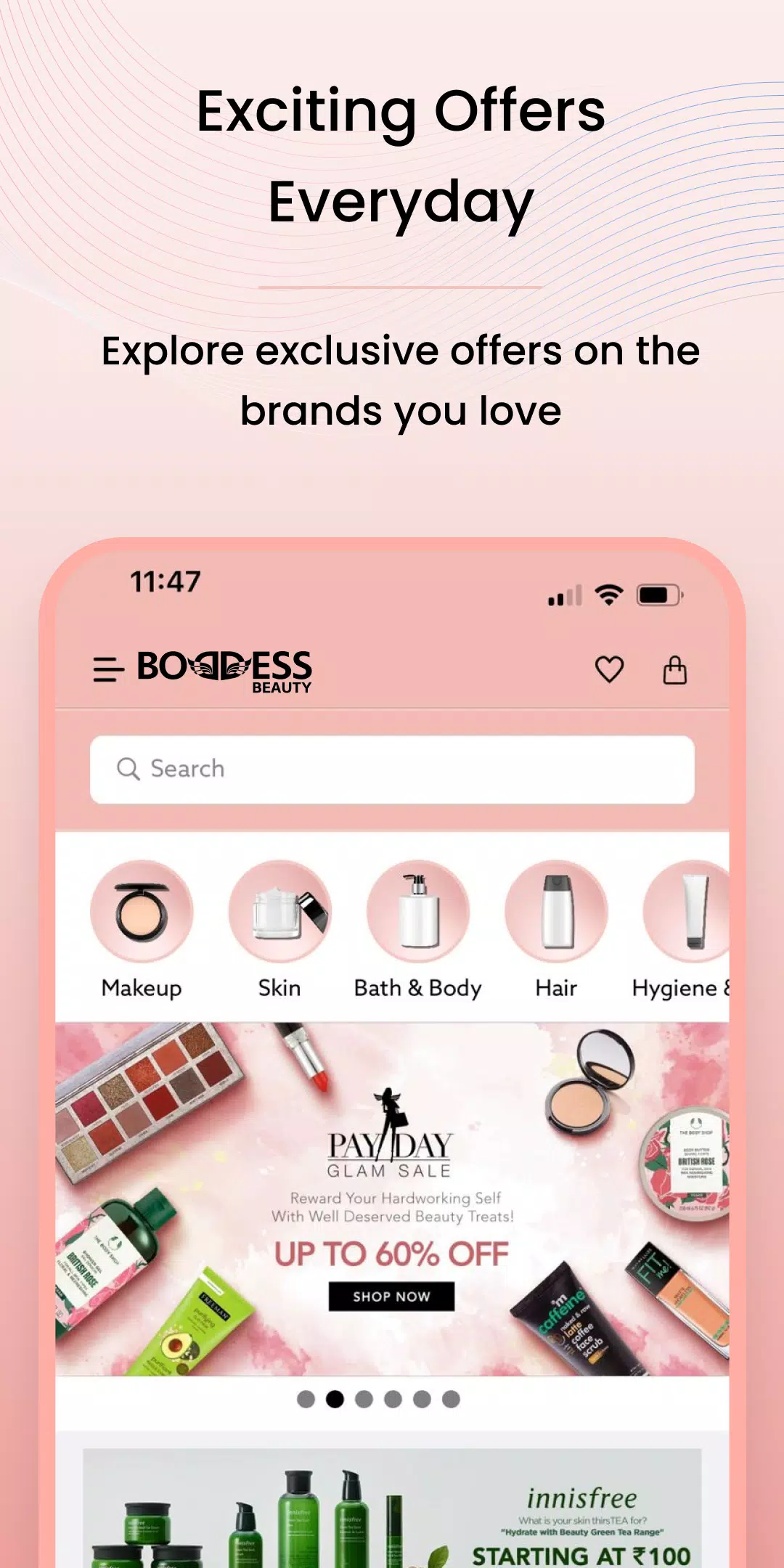 Boddess: Beauty Shopping App 스크린샷 1