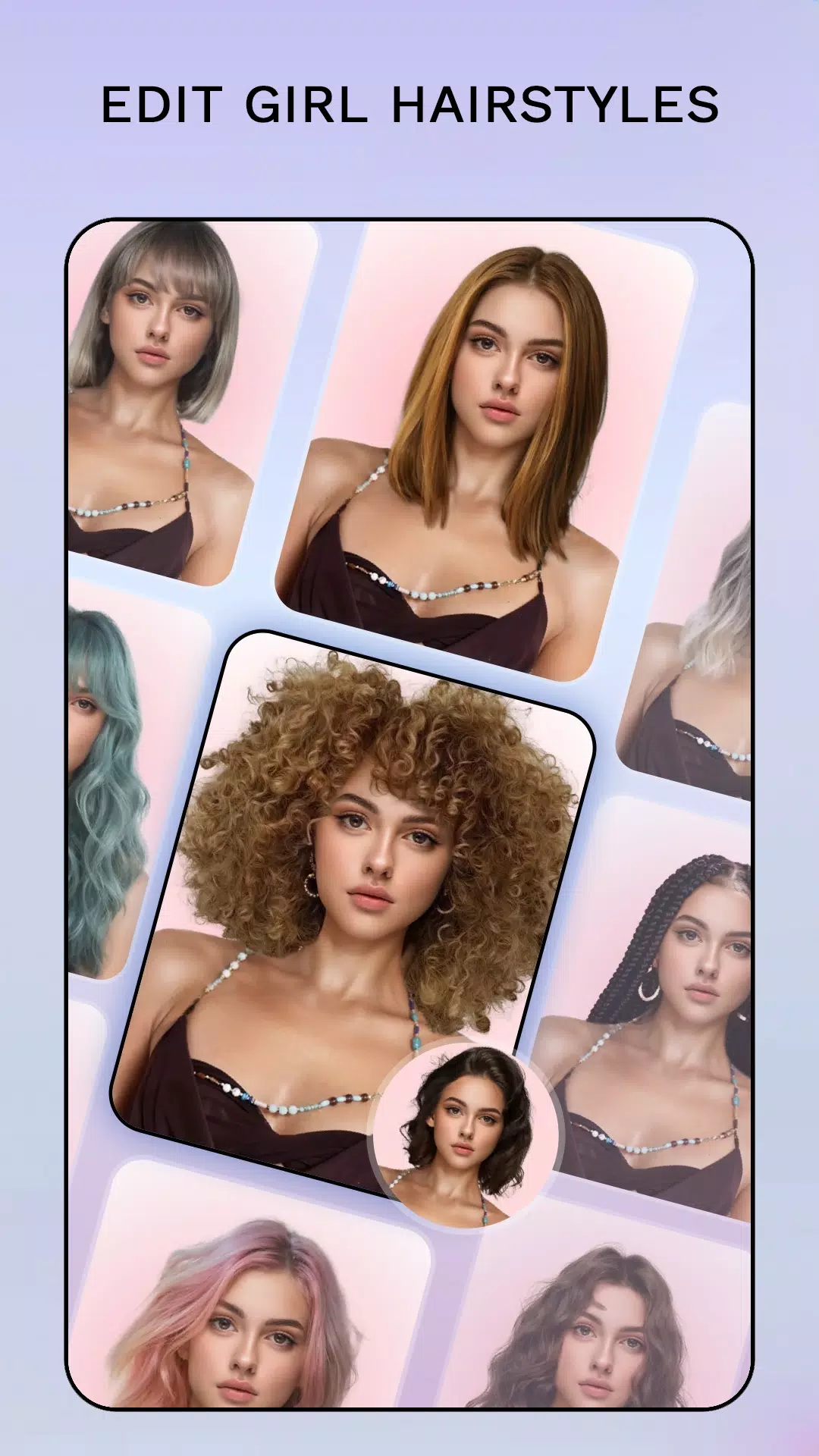 Hair Color Changer: Hairstyles Ekran Görüntüsü 3