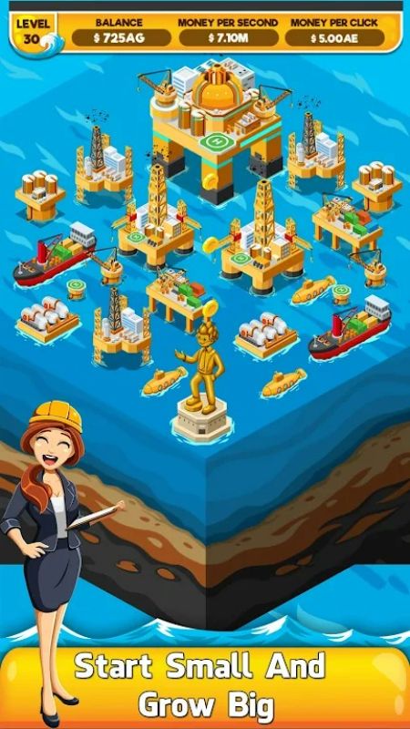 Schermata Oil Tycoon 2: Idle Miner Game 0